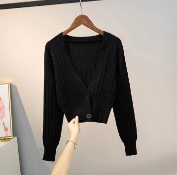 Variant image for Dam Lång Kofta Långärmad Ull för Höst och Vinter-7