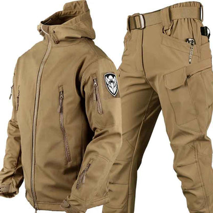 Variant image for Herrjacka Softshell Vindtät Andningsbar för Vinter och Höst-37