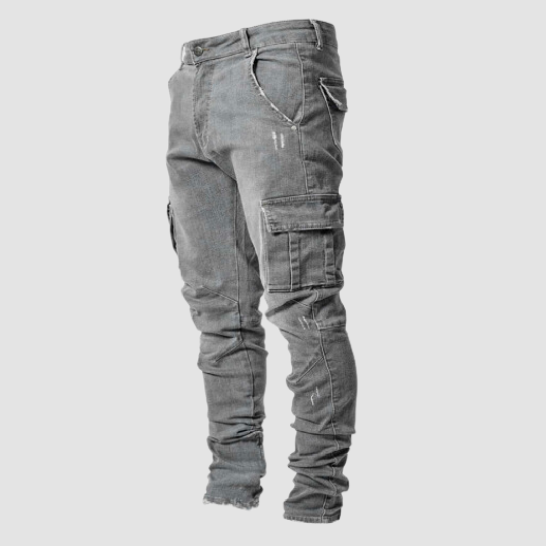 Herr Jeans Slim Fit Mjuk Denim Fritidsmodell 2