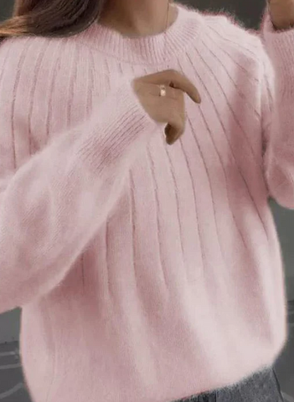 Variant image for Dam Stickad Tröja Fluffig Kashmir för Vardag och Fest-7