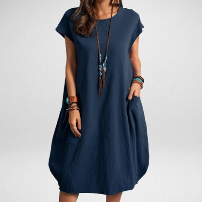 Lätt Bomullsklänning för Kvinnor med Elegant Design – Bekväm Passform för Vardag och Fest, Finns i Flera Storlekar 2