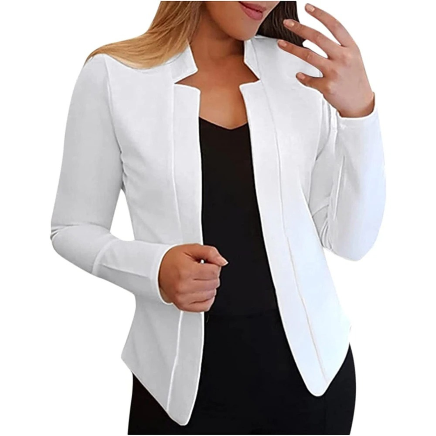 Variant image for Kvinnors Blazer Skräddarsydd Polyester Elegant Cardigan-7