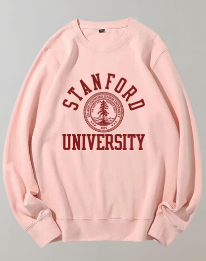 Variant image for Dam Hoodie O-hals Fleece med Sportig Grafik-2