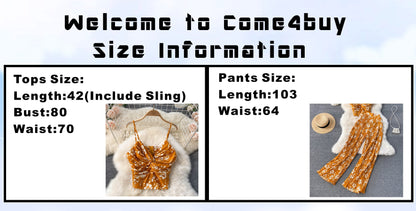 Damer Tvådelat Strandset Ärmlös Syntetfiber Vidbyxor-6