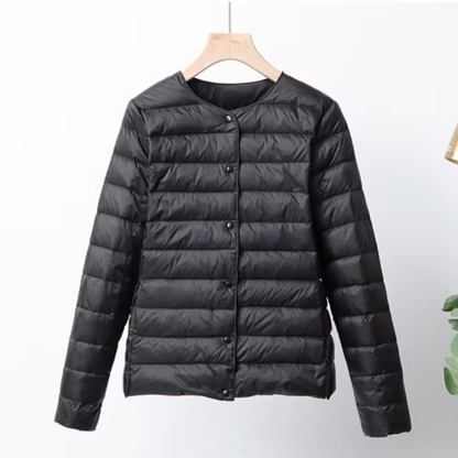 Kort Dunjacka Dam Ultradunn Vinterjacka 100% Nylon-2