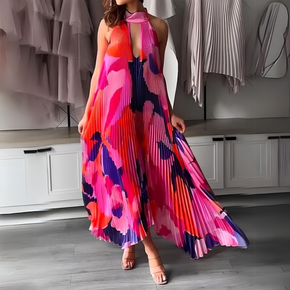 Variant image for Maxiklänning Dam Veckad Polyester Elegant Design-9