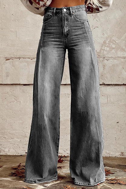 Variant image for Dam Bred Ben Denimbyxor Avslappnad Tvättad 70% Bomull-5