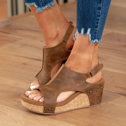 Variant image for Kvinna Kilsandal Slim Wedge Heel Syntetmaterial-9