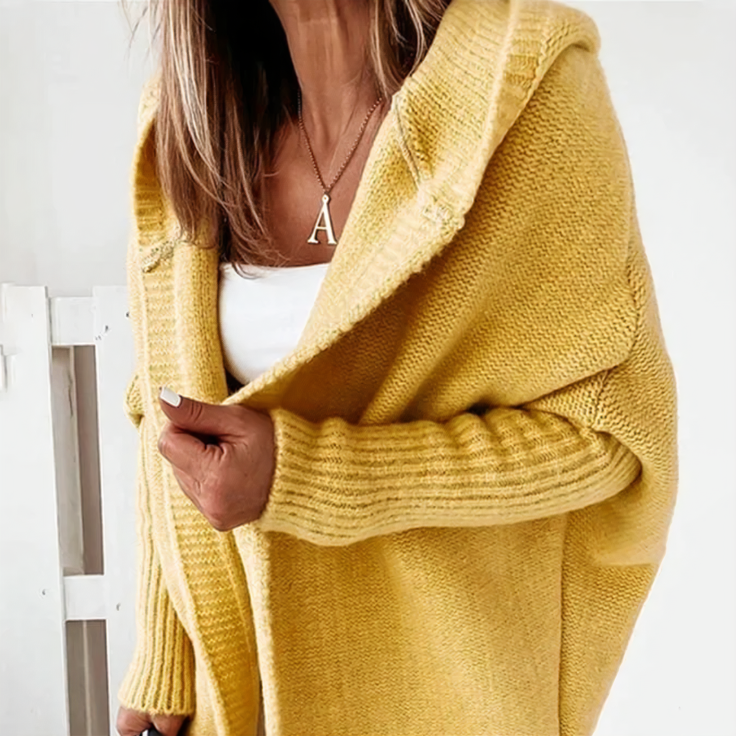 Variant image for Damjacka Halvlängd Enkelfärgade Sömmar Mjukt Material-5