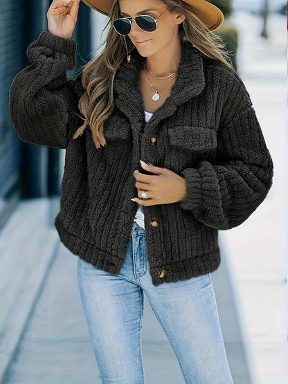 Variant image for Damjacka med Knappar Elegant Polyester för Dam-25