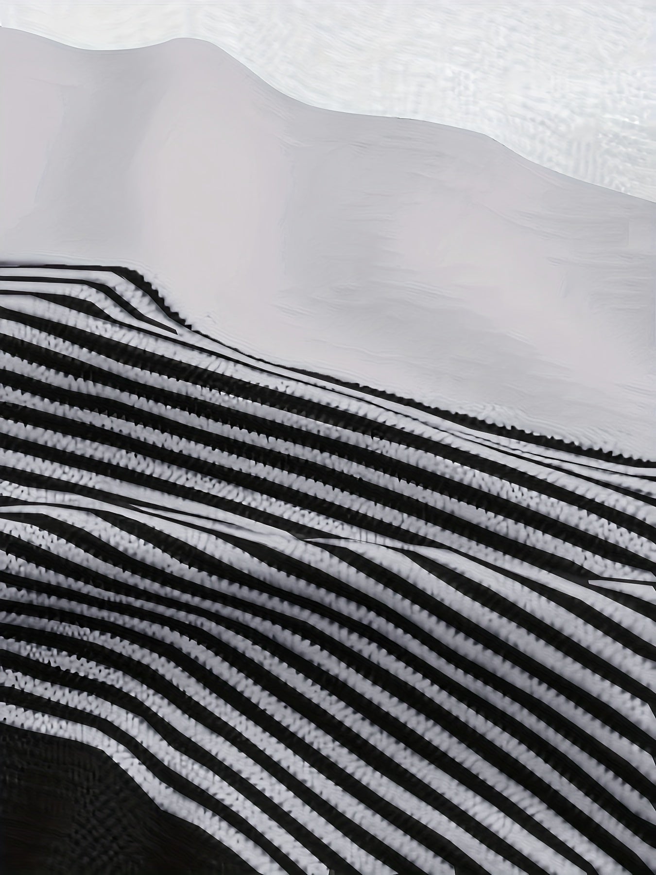 Randig Herrtröja R-Halsringning Medelstort Stretchigt Tyg-4