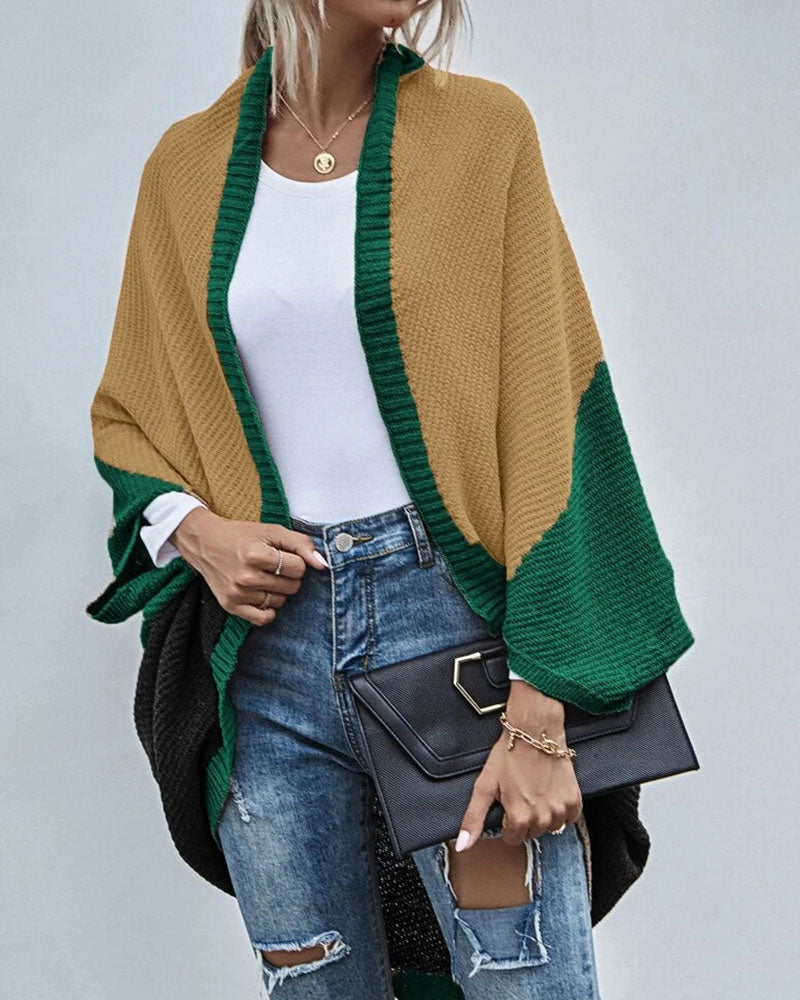 Svart Lång Kofta för Dam – Avslappnad Stickad Cardigan i 100% Akryl, Perfekt för Kalla Dagar 3