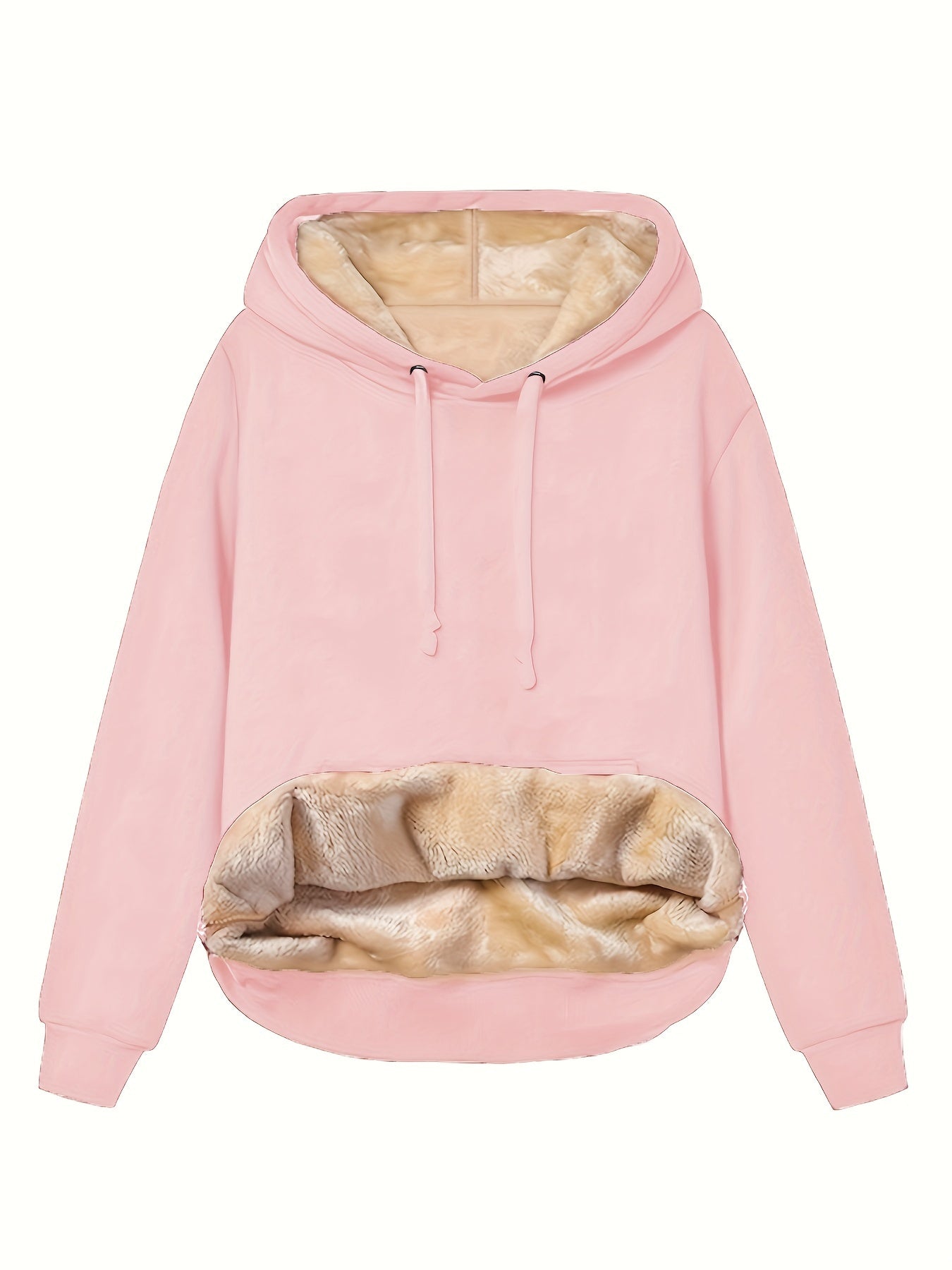 Variant image for Lång Hoodie Dam Monokrom Loose Fit 100% Bomull med Framficka-31