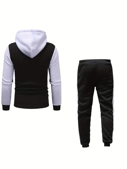 Mäns Fritidsträningsdräkt Överdimensionerad Polyester-5