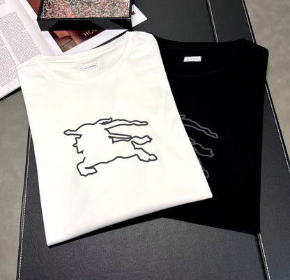 Dam Långärmad Topp Geometrisk Design 100% Bomull-3