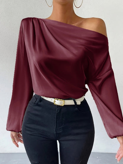 Blus Dam Lekfull Design 100% Bomull-5