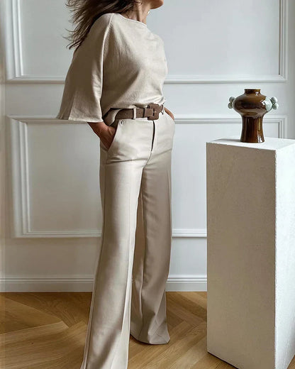 Tvådelat Set Dam Elegant Design Högkvalitativt Tyg 5