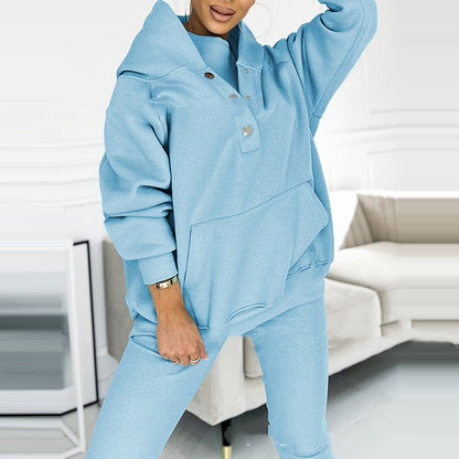 Variant image for Kvinnors 3-delad Sportuppsättning Modern Polyester för Höst och Vinter-31