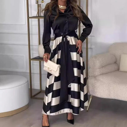 Dam Aftonklänning Handgjord Elegant Högkvalitativt Tyg-3