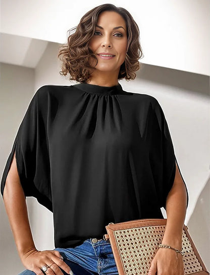 Variant image for Dam T-Shirt Kortärmad Mjuk Bomull Elastan-1
