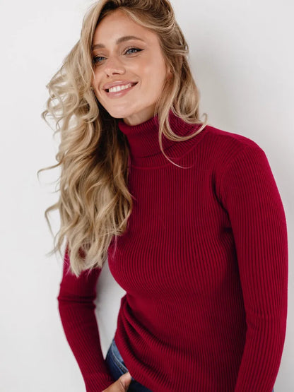 Herren Turtleneck Tröja Klassisk Design Mjuk Fiber 4