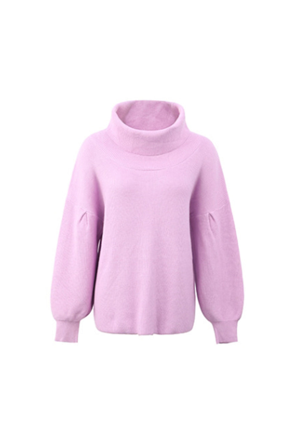 Unisex Tröja Hög Krage Långa Ärmar Polyester-3