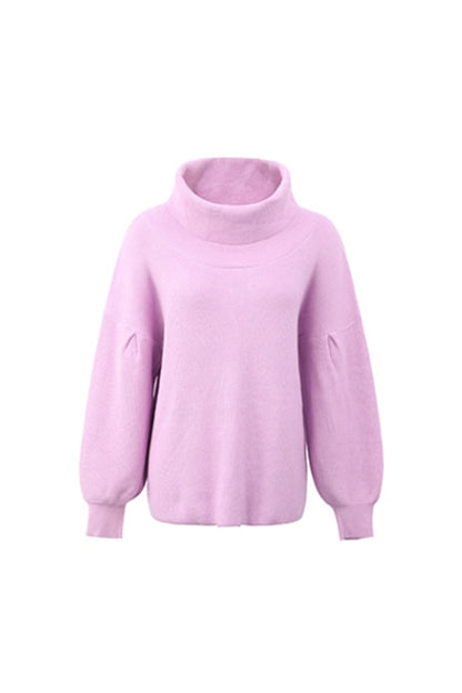 Unisex Tröja Hög Krage Långa Ärmar Polyester-3