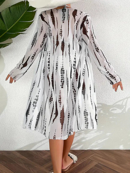 Dam Bikiniuppsättning Triangel Högklipp Polyester-3