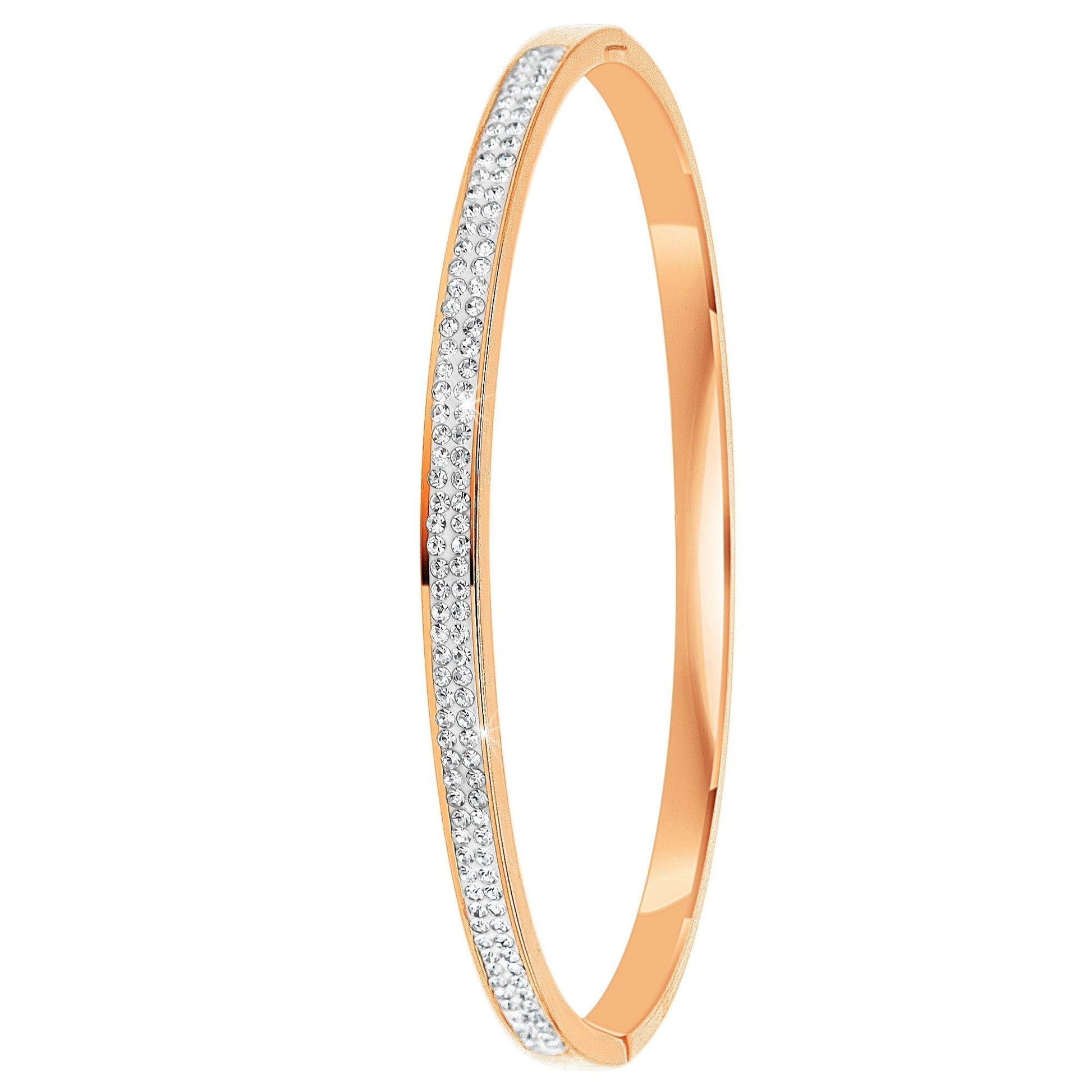 Dam Trioarmband i Rostfritt Stål med Kristaller Elegant Justerbar Accessoar-6