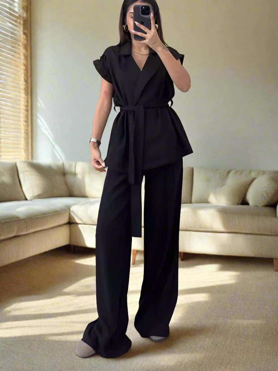 Variant image for Kvinnors Avslappnade Byxor Andningsbart Material-9