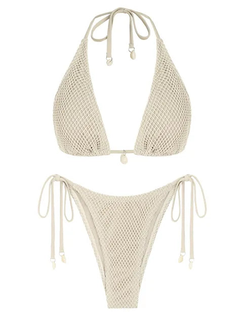 Trendig Bikini för Dam i Nylon och Spandex – Bekväm Passform och Flera Storlekar, Perfekt för Strand och Pool 3
