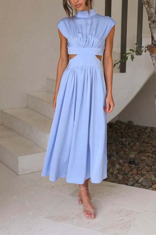 Variant image for Dam Maxi Klänning A-Linjeform Mockneck Bomull-13