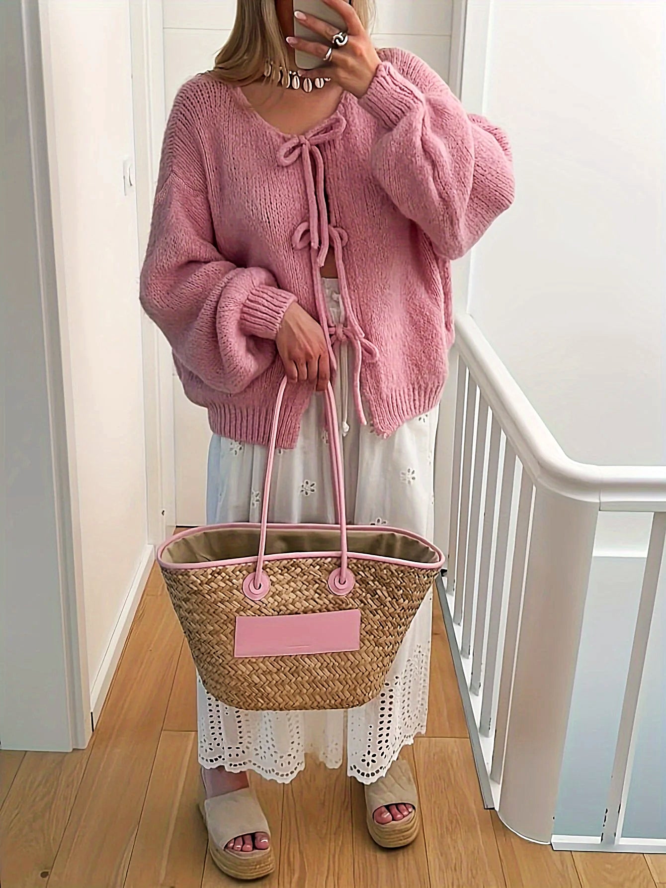 Dam Tröja Modern Design Högkvalitativt Material-3