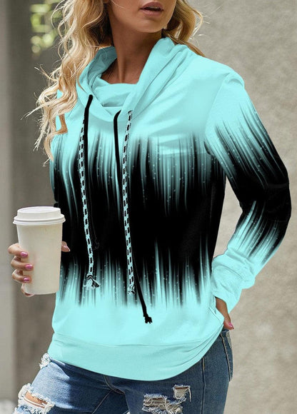 Dam Hoodie Ombre Sateen Vattenavvisande Med Justerbar Huva-2