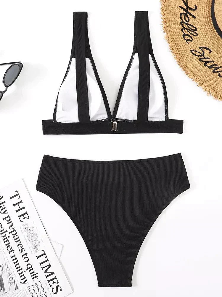 Dam Bikini Set Bandeau Högkvalitativt Material-4