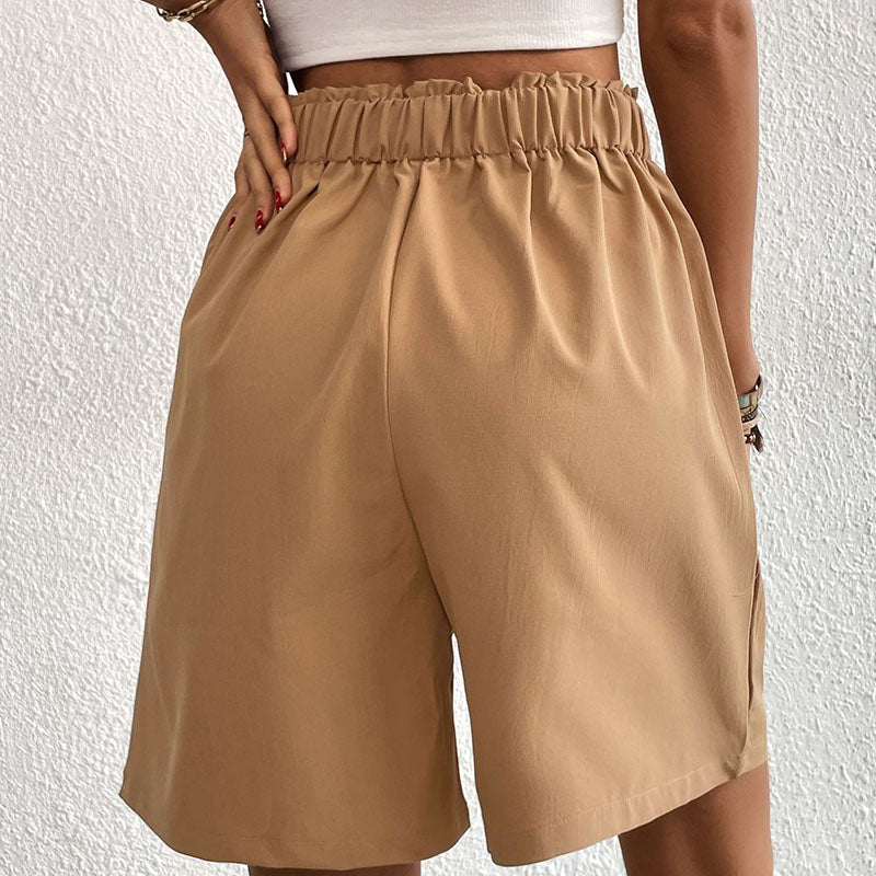 Kvinnors Shorts Casual Design Mjuk Bomull Polyester-6