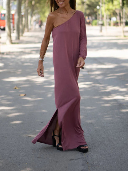 Fina Dam Klänningar Lång Klänning Elegant Polyester-3