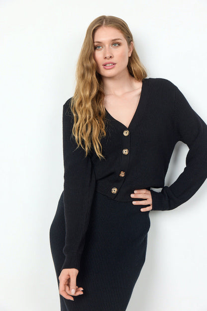 Variant image for Dam Blus med Stora Knappar Viskosblandning Långa Ärmar-1