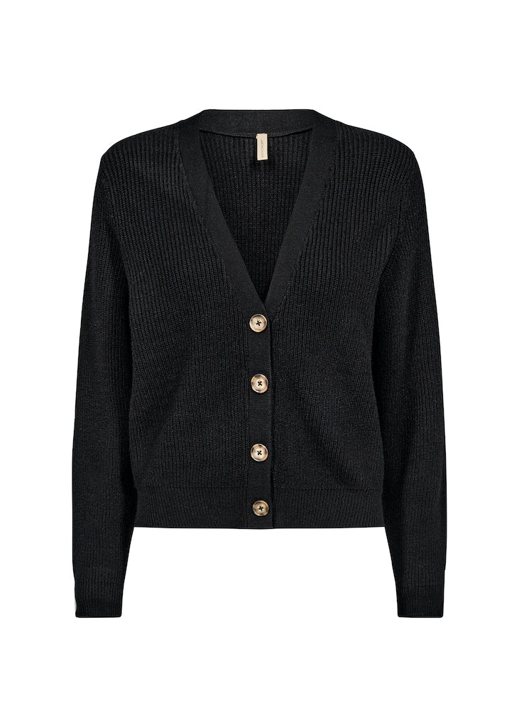 Dam Blus med Stora Knappar Viskosblandning Långa Ärmar-3