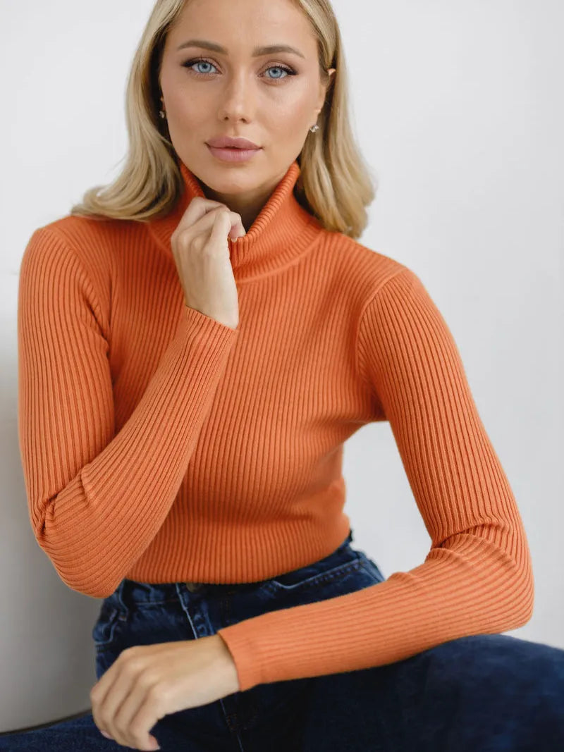 Herren Turtleneck Tröja Klassisk Design Mjuk Fiber 2