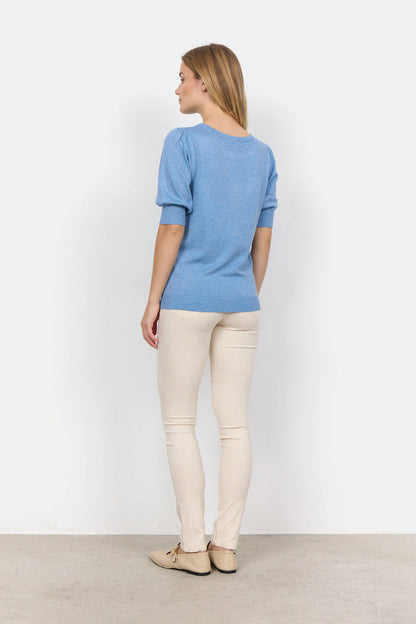 Dam T-shirt Rund Hals Korta Ärmar Viskos Nylon-4