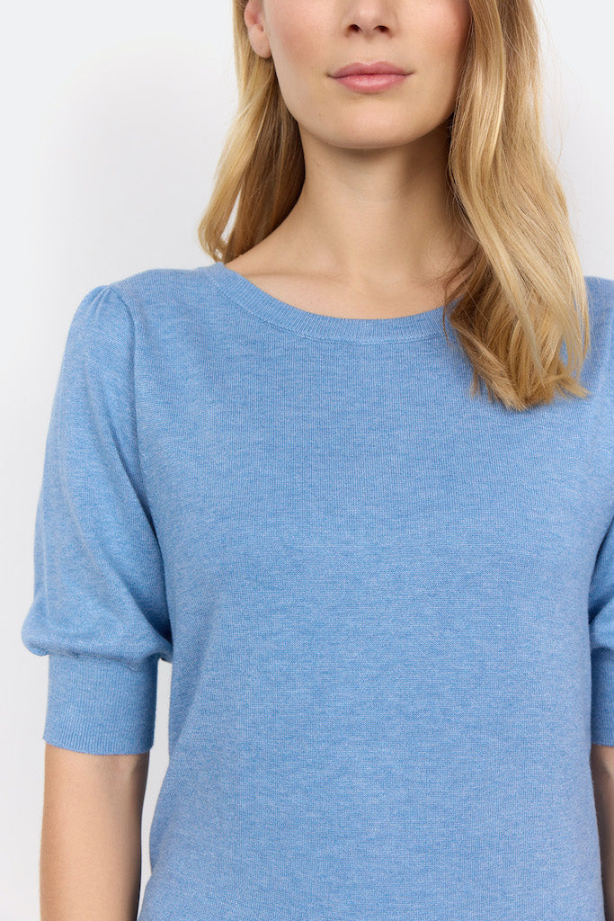 Dam T-shirt Rund Hals Korta Ärmar Viskos Nylon-5