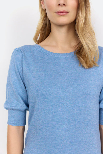 Dam T-shirt Rund Hals Korta Ärmar Viskos Nylon-5