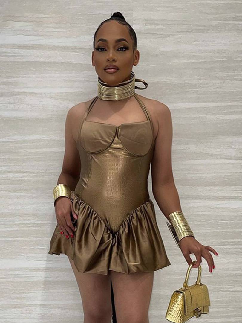 Monokrom Festtopp Dam i Polyester-Spandex – Normal Passform, Elegant och Bekväm Topp för Vardags och Fest 3