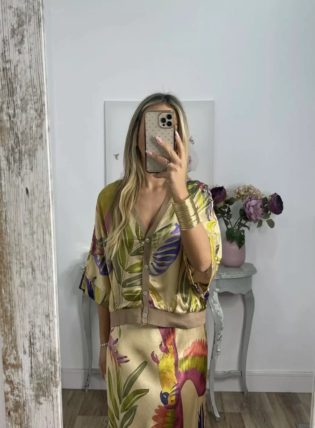 Dam Blommig Klänning Lång Siden 10