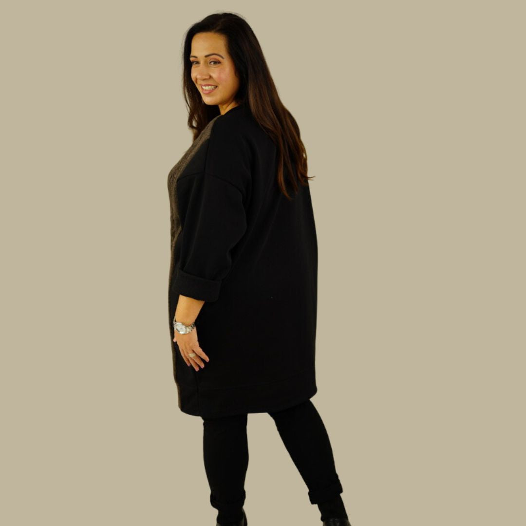 Dam Lång Skjorta Elegant 100% Bomull-3