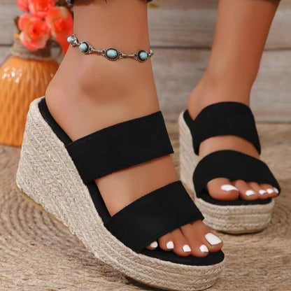 Hochhackige Sandalen Damen aus Synthetischem Leder mit Vadderter Fußbett - Elegante Sommer Sandalen in Schwarz und Beige 3