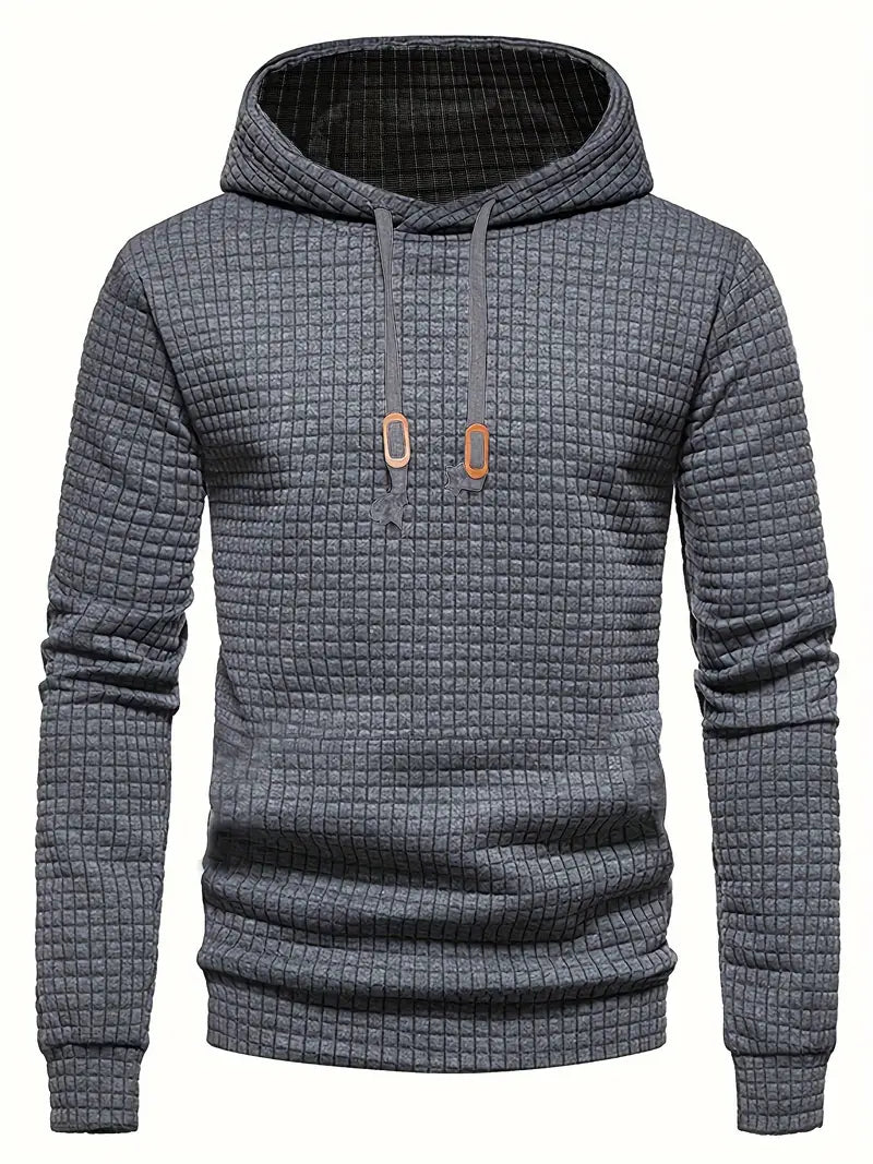 Hoodie Herr Avslappnad 100% Bomull för Vår och Höst 9