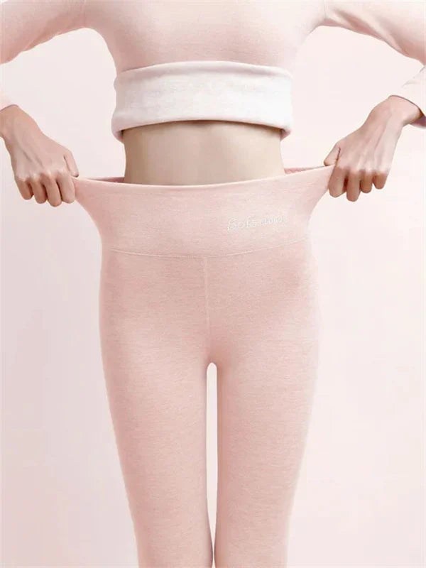 Damleggings Hög Midja Polyester och Bomull-4