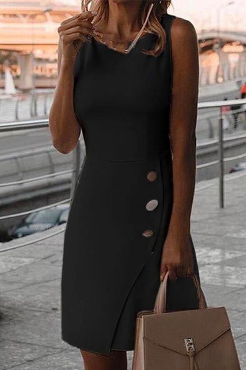 Variant image for Dam Kontorsklänning Ärmlös Polyester och Bomull-5